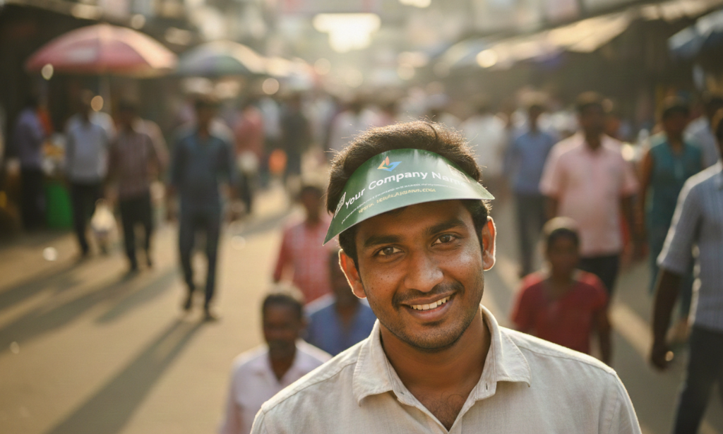 Paper Cap Branding Front View